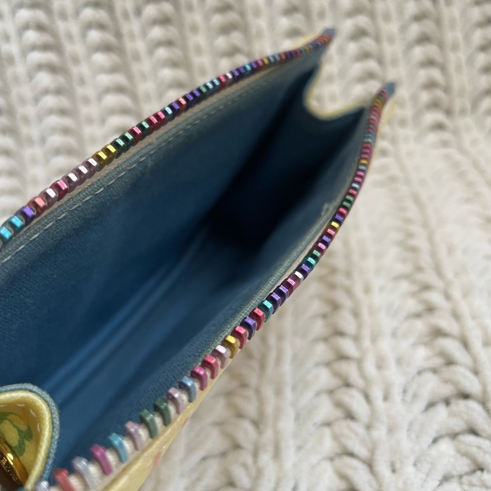 Dooney Bourke Yellow Rainbow Signature Wallet - Picture 8 of 9